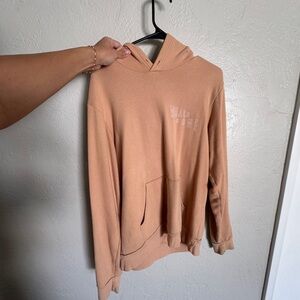 Women's Tan Hoodie Sweater